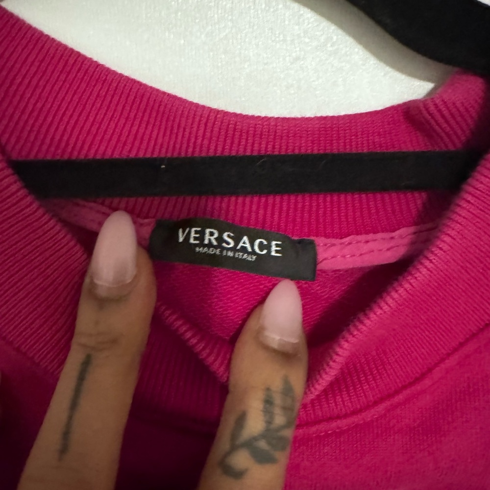 Versace Pink Sweatshirt with Medusa Logo - Picture 2 of 4